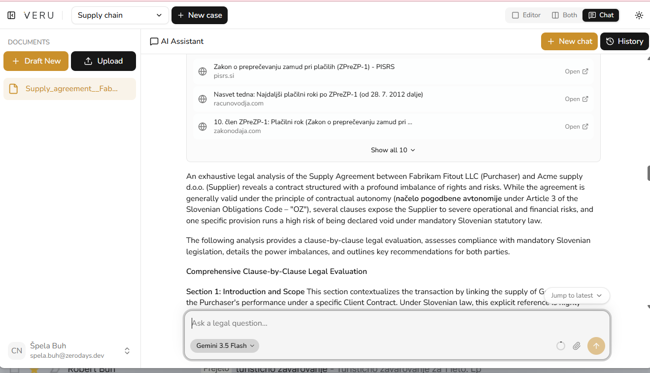 Veru's unified workspace